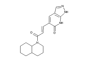 5-[3-(3,4,4a,5,6,7,8,8a-octahydro-2H-quinolin-1-yl)-3-keto-prop-1-enyl]-1,7-dihydropyrazolo[3,4-b]pyridin-6-one