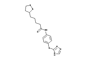 5-(dithiolan-3-yl)-N-[4-(4H-1,2,4-triazol-3-ylthio)phenyl]valeramide