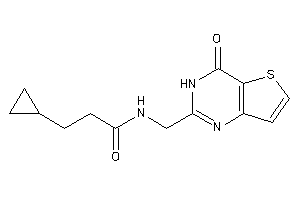3-cyclopropyl-N-[(4-keto-3H-thieno[3,2-d]pyrimidin-2-yl)methyl]propionamide