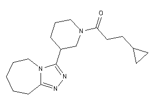 3-cyclopropyl-1-[3-(6,7,8,9-tetrahydro-5H-[1,2,4]triazolo[4,3-a]azepin-3-yl)piperidino]propan-1-one