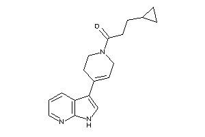 3-cyclopropyl-1-[4-(1H-pyrrolo[2,3-b]pyridin-3-yl)-3,6-dihydro-2H-pyridin-1-yl]propan-1-one