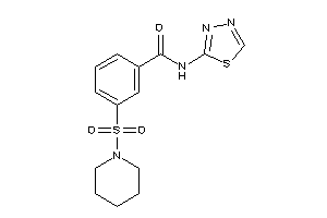 3-piperidinosulfonyl-N-(1,3,4-thiadiazol-2-yl)benzamide