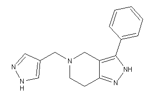 3-phenyl-5-(1H-pyrazol-4-ylmethyl)-2,4,6,7-tetrahydropyrazolo[4,3-c]pyridine