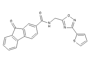 9-keto-N-[[3-(2-thienyl)-1,2,4-oxadiazol-5-yl]methyl]fluorene-2-carboxamide