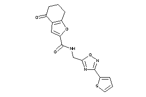 4-keto-N-[[3-(2-thienyl)-1,2,4-oxadiazol-5-yl]methyl]-6,7-dihydro-5H-benzofuran-2-carboxamide