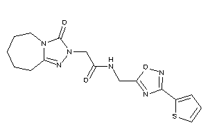 Image of 2-(3-keto-6,7,8,9-tetrahydro-5H-[1,2,4]triazolo[4,3-a]azepin-2-yl)-N-[[3-(2-thienyl)-1,2,4-oxadiazol-5-yl]methyl]acetamide