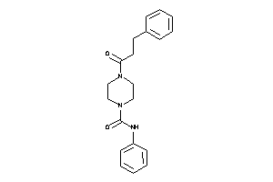 4-hydrocinnamoyl-N-phenyl-piperazine-1-carboxamide