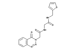 N-(2-furfuryl)-2-[[2-(4-keto-1,2,3-benzotriazin-3-yl)acetyl]amino]acetamide