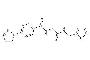 N-[2-(2-furfurylamino)-2-keto-ethyl]-4-(2-pyrazolin-1-yl)benzamide