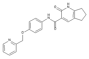Image of 2-keto-N-[4-(2-pyridylmethoxy)phenyl]-1,5,6,7-tetrahydro-1-pyrindine-3-carboxamide