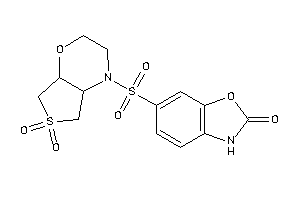 6-[(6,6-diketo-2,3,4a,5,7,7a-hexahydrothieno[3,4-b][1,4]oxazin-4-yl)sulfonyl]-3H-1,3-benzoxazol-2-one