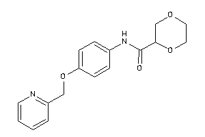 N-[4-(2-pyridylmethoxy)phenyl]-1,4-dioxane-2-carboxamide