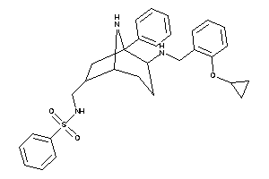 N-[[2-[[2-(cyclopropoxy)benzyl]amino]-1-phenyl-8-azabicyclo[3.2.1]octan-6-yl]methyl]benzenesulfonamide