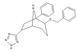 2-benzoxy-1-phenyl-6-(2H-tetrazol-5-yl)-8-azabicyclo[3.2.1]octane