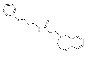 3-(3,5-dihydro-2H-1,4-benzoxazepin-4-yl)-N-(3-phenoxypropyl)propionamide