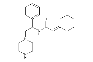 2-cyclohexylidene-N-(1-phenyl-2-piperazino-ethyl)acetamide