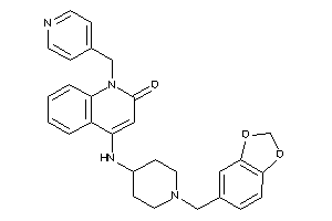 4-[(1-piperonyl-4-piperidyl)amino]-1-(4-pyridylmethyl)carbostyril