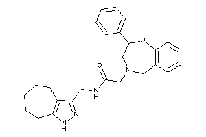 N-(1,4,5,6,7,8-hexahydrocyclohepta[c]pyrazol-3-ylmethyl)-2-(2-phenyl-3,5-dihydro-2H-1,4-benzoxazepin-4-yl)acetamide