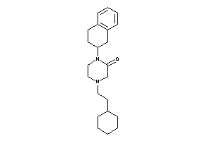 4-(2-cyclohexylethyl)-1-tetralin-2-yl-piperazin-2-one