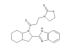 3-[3-[2-(1H-benzimidazol-2-yl)-2,3,3a,4,5,6,7,7a-octahydroindol-1-yl]-3-keto-propyl]thiazolidin-2-one