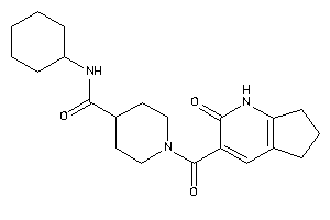 N-cyclohexyl-1-(2-keto-1,5,6,7-tetrahydro-1-pyrindine-3-carbonyl)isonipecotamide