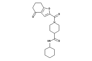 N-cyclohexyl-1-(4-keto-6,7-dihydro-5H-benzofuran-2-carbonyl)isonipecotamide