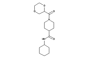 N-cyclohexyl-1-(1,4-dioxane-2-carbonyl)isonipecotamide