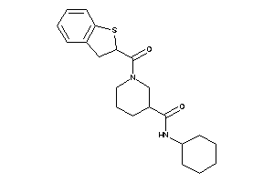 N-cyclohexyl-1-(2,3-dihydrobenzothiophene-2-carbonyl)nipecotamide