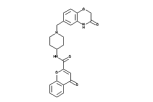 4-keto-N-[1-[(3-keto-4H-1,4-benzoxazin-6-yl)methyl]-4-piperidyl]chromene-2-carboxamide