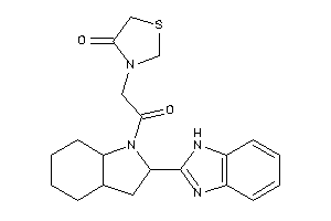 3-[2-[2-(1H-benzimidazol-2-yl)-2,3,3a,4,5,6,7,7a-octahydroindol-1-yl]-2-keto-ethyl]thiazolidin-4-one