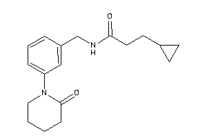 3-cyclopropyl-N-[3-(2-ketopiperidino)benzyl]propionamide