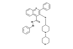 N',2-diphenyl-3-[(1-tetrahydropyran-4-yl-4-piperidyl)oxy]cinchoninohydrazide