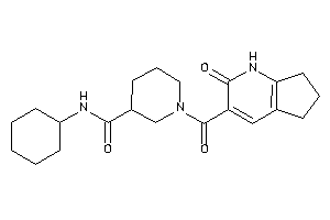 Image of N-cyclohexyl-1-(2-keto-1,5,6,7-tetrahydro-1-pyrindine-3-carbonyl)nipecotamide