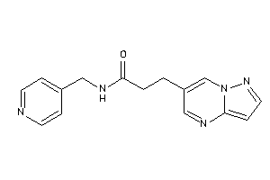 3-pyrazolo[1,5-a]pyrimidin-6-yl-N-(4-pyridylmethyl)propionamide