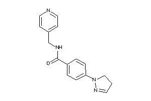 4-(2-pyrazolin-1-yl)-N-(4-pyridylmethyl)benzamide