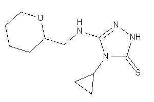 Image of 4-cyclopropyl-3-(tetrahydropyran-2-ylmethylamino)-1H-1,2,4-triazole-5-thione