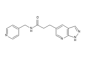 3-(1H-pyrazolo[3,4-b]pyridin-5-yl)-N-(4-pyridylmethyl)propionamide