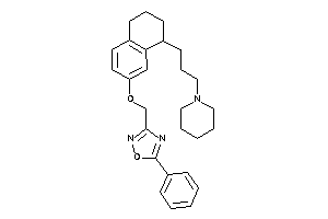 Image of 5-phenyl-3-[[4-(3-piperidinopropyl)tetralin-6-yl]oxymethyl]-1,2,4-oxadiazole