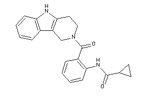 N-[2-(1,3,4,5-tetrahydropyrido[4,3-b]indole-2-carbonyl)phenyl]cyclopropanecarboxamide