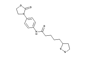 5-(dithiolan-3-yl)-N-[4-(2-ketooxazolidin-3-yl)phenyl]valeramide