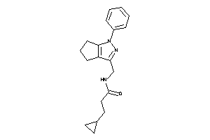 3-cyclopropyl-N-[(1-phenyl-5,6-dihydro-4H-cyclopenta[c]pyrazol-3-yl)methyl]propionamide