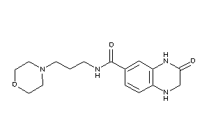 3-keto-N-(3-morpholinopropyl)-2,4-dihydro-1H-quinoxaline-6-carboxamide