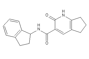 Image of N-indan-1-yl-2-keto-1,5,6,7-tetrahydro-1-pyrindine-3-carboxamide