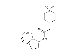 2-(1,1-diketo-1,4-thiazinan-4-yl)-N-indan-1-yl-acetamide