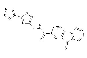 9-keto-N-[[5-(3-thienyl)-1,2,4-oxadiazol-3-yl]methyl]fluorene-2-carboxamide