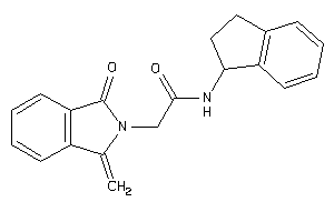 N-indan-1-yl-2-(1-keto-3-methylene-isoindolin-2-yl)acetamide