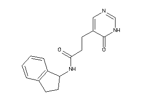 N-indan-1-yl-3-(6-keto-1H-pyrimidin-5-yl)propionamide