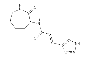 N-(2-ketoazepan-3-yl)-3-(1H-pyrazol-4-yl)acrylamide