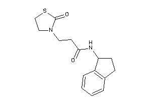 N-indan-1-yl-3-(2-ketothiazolidin-3-yl)propionamide