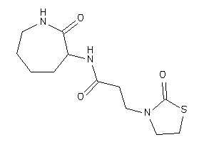 N-(2-ketoazepan-3-yl)-3-(2-ketothiazolidin-3-yl)propionamide